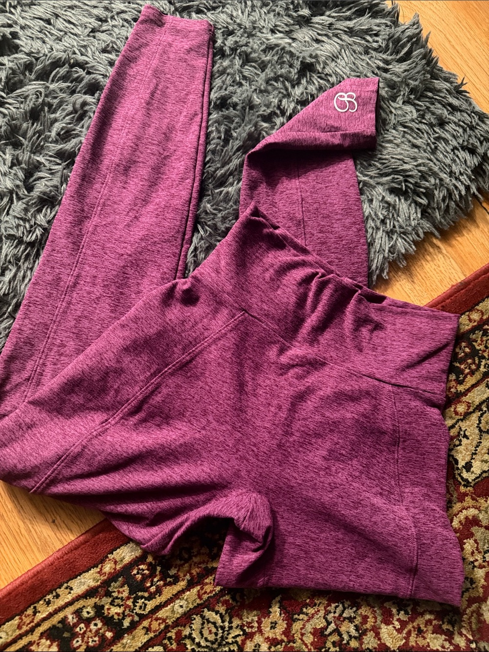 Bombshell sportswear heathered plum Leggings